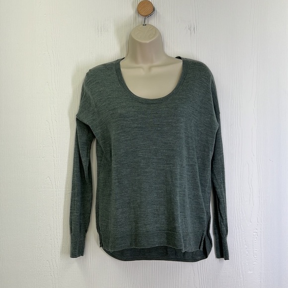 Madewell - Southstar Lightweight Merino Wool Pullover Light Green Sweater SZ XS - Picture 2 of 10